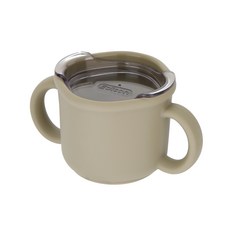 에디슨 국산 프리미엄 실리콘 트레이닝 컵 150ml, 베이지, 1개