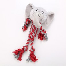 카르노코리아 강아지 롱 로프 장난감 코끼리 35.5 x 17 cm, 혼합색상, 1개