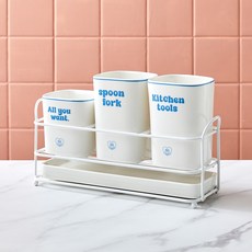 Modern House Zero Sugar Holic三件餐具筒組, 1組, 單色