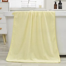소니오 스퀘어 패턴 소프트 바스타월 비치타월 70 x 140 cm, 03 옐로우, 1개