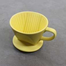 달소금 도자기 커피 칼리타드리퍼 핸드 드립퍼 레몬, 1개, 단품, 300ml 1개, 단품, 300ml