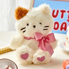 BUTTERSHOP Bimin牛奶貓綠色鑰匙圈玩偶, 1個, 8.5cm, 混色