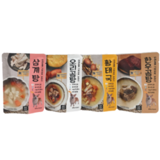 미음펫 강아지 황태국 + 한우곰탕 + 삼계탕 + 오리곰탕 세트