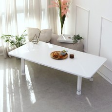 LPM 샤르망 4단 높이조절형 특대 테이블 1200 x 600 mm, 스노우화이트
