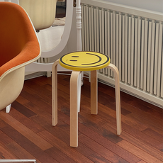 아보드 스마일 애니띵 의자 받침대 길쭉이, 옐로우