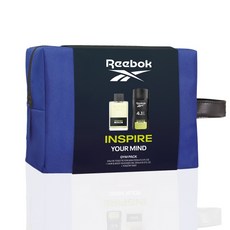 REEBOK 超越自我男性淡香水經典限量手拿盥洗包組，淡香水100ml+沐浴膠250ml+手拿包，展現男性魅力, 1入