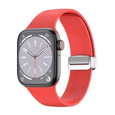 마그네틱버클 실리콘스트랩 42 / 44 / 45 / 49 mm, 레드
