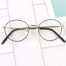 멜라크메 아동용 블루라이트차단 렌즈 + 타원형 안경테 세트