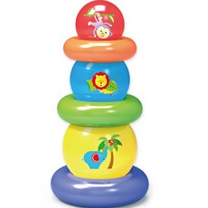 Fisher-Price 嬰幼兒疊疊樂, 1個, 混色