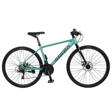 소니아 올뉴 트랜드 600 시마노 21단 알루미늄 26 하이브리드 자전거 370mm 미조립, 민트 블랙, 1개