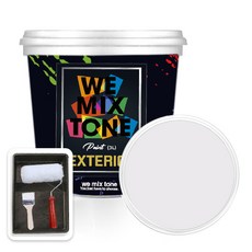 WEMIXTONE 외부용 EXTERIOR 페인트 3L + 붓 + 로울러 + 트레이 세트, WMT0241P01(페인트), 1개