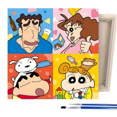 I Love Painting 蠟筆小新DIY繪畫組 - 蠟筆小新一家, 張古一家, 1個
