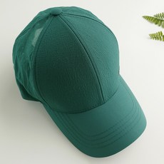 롸잇나우 캐주얼 스포츠 볼캡 모자, 블루그린, 1개