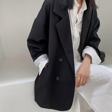 여성용 MA 편안한 캐쥬얼 오버핏 자켓