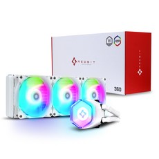 emTek REDBIT 360 ARGB CPU散熱器 白色, 單品