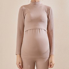 루나글램 임산부 수유 긴팔 잠옷 내의 상의 PUC104