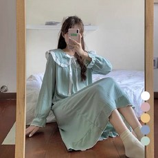 엘쏘 여성용 러블리 리본 공주 잠옷 원피스