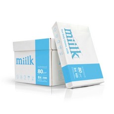 Milk 복사용지 백색 80g 500매, B4, 25개
