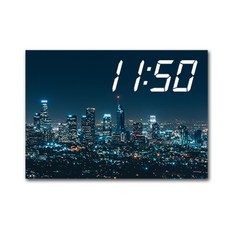 홈마인 LED 시계 + 캔버스 프린팅 액자 도시야경 A3, A3-HM-CITY-07