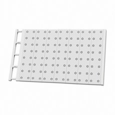 可伸縮隔板 73~125 x 42cm 櫥櫃收納隔板, 1個, 白色