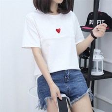 에이홉 하트 포인트 수유 티셔츠