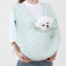 리토가토 강아지 보들리 앞가방, 민트, 1개