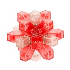 YouRPUZZLE 孔明鎖 梅花鎖 薔薇L2746，益智玩具，訓練手眼協調，激發想像力, 1入