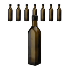 올리브 사각 전용캡 오일병, 8개, 500ml
