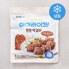 집으로온 아이라이킷 한돈 떡갈비 (냉동), 500g, 1개 - 엘빈즈떡함박