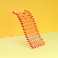랜보어 햄스터 투명 컬러 사다리, 레드, 1개