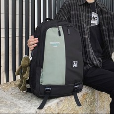 YOU&ME 투톤 데일리 캐주얼 투톤 백팩 + 키링