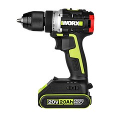 [KC인증]WORX 충전 드릴 드라이버 WU182.1 20V 2AH BL, 1개