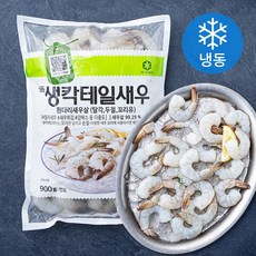 생칵테일새우 흰다리새우살 탈각 두절 꼬리유 21/25 (냉동), 900g, 1개