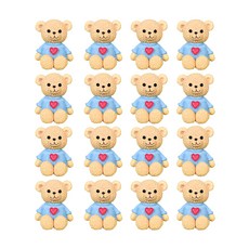 요롬코롬 테디베어 프랜즈 피규어 16p, 04 하트베어