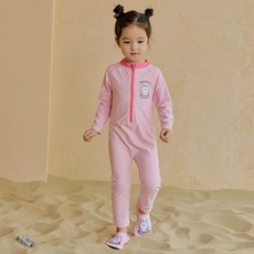 아이엠베베 아동용 헬로 애니멀 전신 래쉬가드