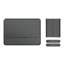 맥북 에어 삼성 LG 그램 노트북 파우치 + 마우스 케이스 + 케이블 스트랩 HG-161, 그레이