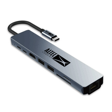 알텍랜싱 8IN1 USB C타입 HDTV 멀티허브 SWV6118G, 혼합색상