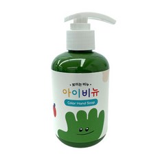 아이비뉴 유아용 손세정제 초록색, 과일향, 300g, 1개