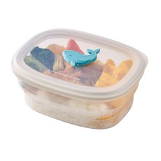 ZEN ZHOU 仁舟淨塑 矽密盒 1.2L 鯨魚造型 食品級矽膠 可微波便當盒, 鯨魚, 1個