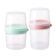 이지앤 투믹스 3호 이중 샐러드 밀폐용기 세트 랜덤발송, 1세트, 소(750ml) + 중(850ml)