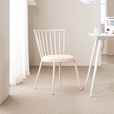 파로마 리타 식탁 의자 2p, 핑크