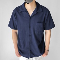 남자오픈카라반팔셔츠