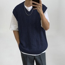 남자옆트임니트조끼