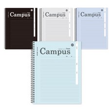 theopenhouse Campus A4橫線筆記本四件組, 顏色隨機, 大學生筆記本推薦, 1組