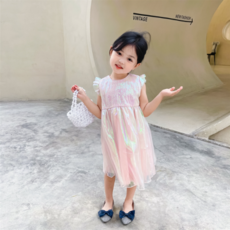 여아스팽글원피스