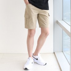 지지블랙 남성용 히츠 스판워싱 카고 반바지