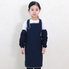BEBE CHOUETTE 兒童款帆布圓形圍裙+袖套組
