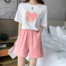언헤브 여성용 솔리드 컬러 반바지