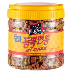 붐붐포 듬뿍한통 피쉬큐브 믹스 강아지 져키, 황태 + 연어 + 참치 혼합맛, 1개