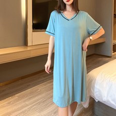에이홉 심플한 임산부 모달 원피스 잠옷